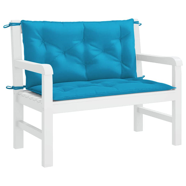 Gartenbank-Auflage Hellblau 100x(50+50)x7 cm Oxford-Gewebe