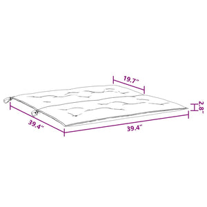 Gartenbank-Auflage Hellblau 100x(50+50)x7 cm Oxford-Gewebe