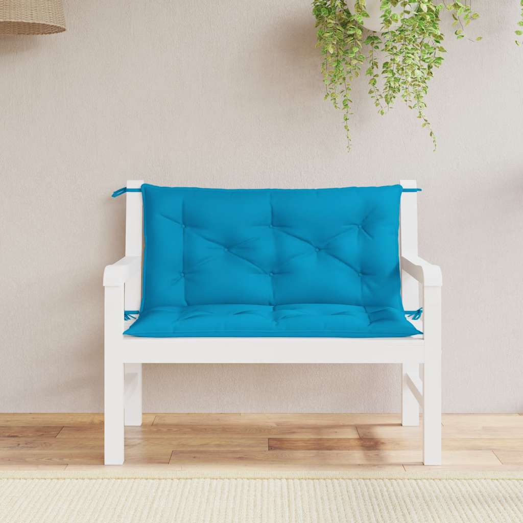 Gartenbank-Auflage Hellblau 100x(50+50)x7 cm Oxford-Gewebe