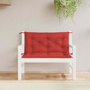 Gartenbank-Auflage Rot 100x(50+50)x7 cm Oxford-Gewebe