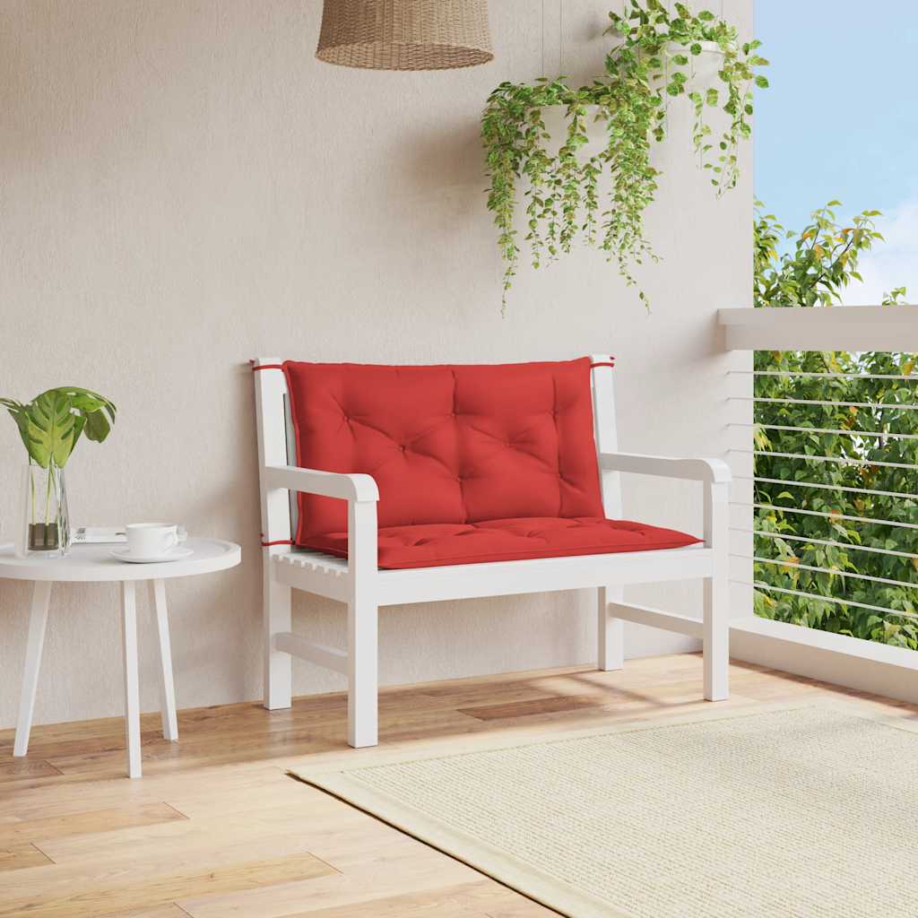 Gartenbank-Auflage Rot 100x(50+50)x7 cm Oxford-Gewebe