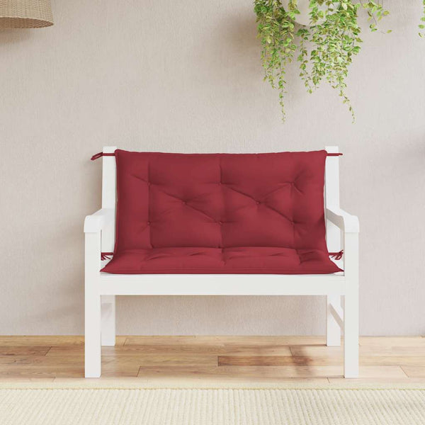 Gartenbank-Auflage Weinrot 100x(50+50)x7 cm Oxford-Gewebe