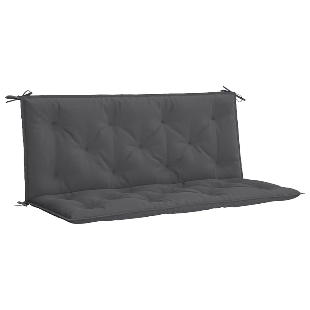 vidaXL Coussin de banc de jardin anthracite 120x(50+50)x7 cm en tissu Oxford