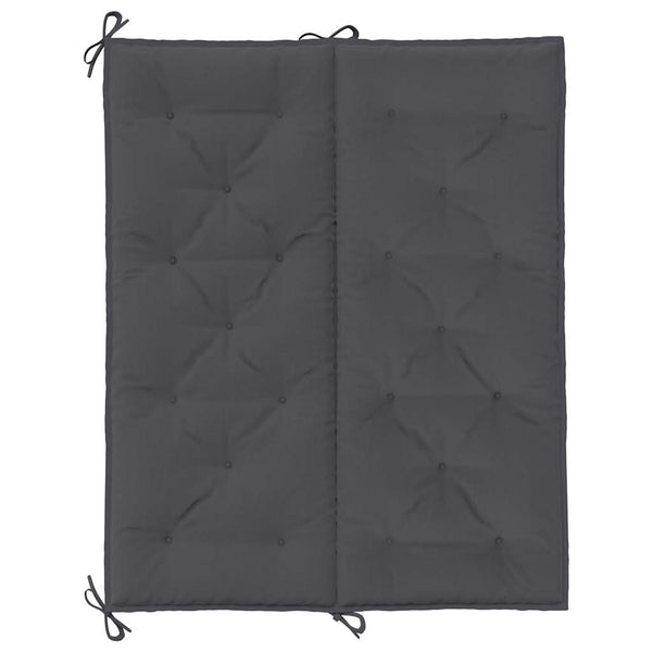 Gartenbank-Auflage Anthrazit 120x(50+50)x7 cm Oxford-Gewebe