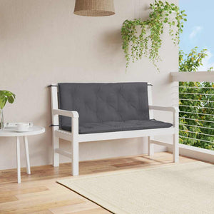 Gartenbank-Auflage Anthrazit 120x(50+50)x7 cm Oxford-Gewebe
