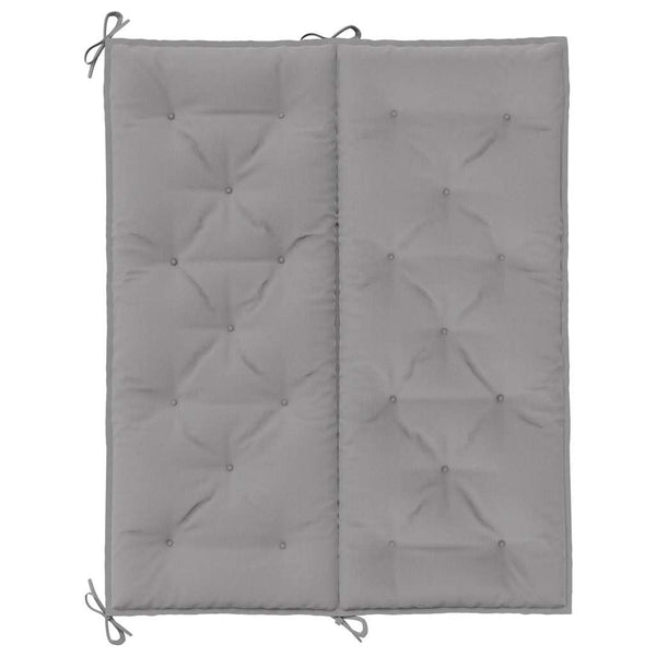 Gartenbank-Auflage Grau 120x(50+50)x7 cm Oxford-Gewebe