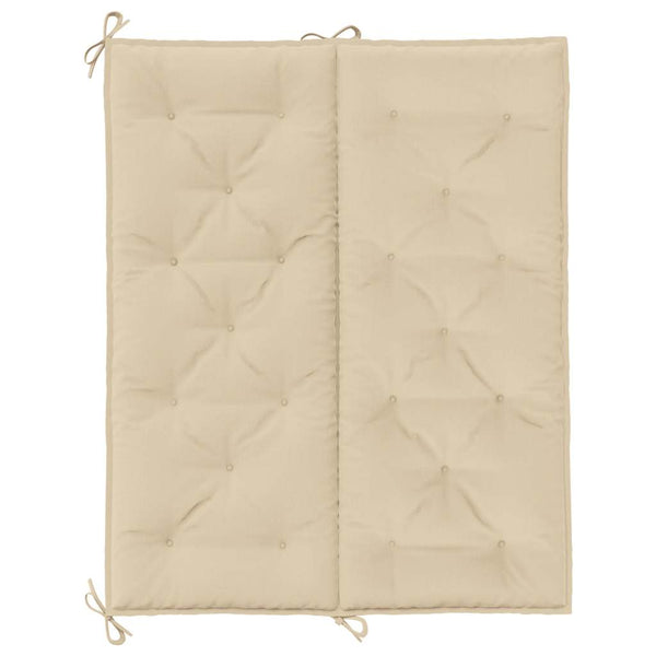 Gartenbank-Auflage Beige 120x(50+50)x7 cm Oxford-Gewebe