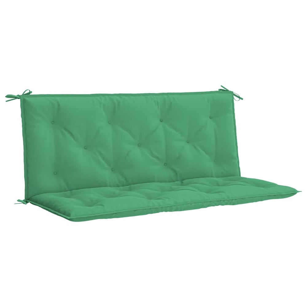 vidaXL Coussin de banc de jardin vert 120x(50+50)x7 cm tissu Oxford