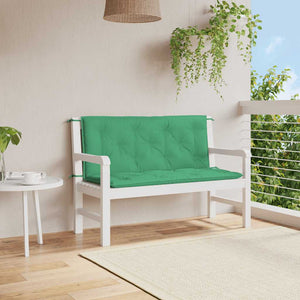 Gartenbank-Auflage Grün 120x(50+50)x7 cm Oxford-Gewebe