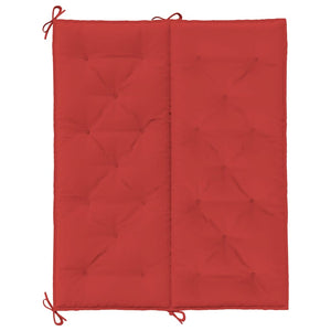 Gartenbank-Auflage Rot 120x(50+50)x7 cm Oxford-Gewebe