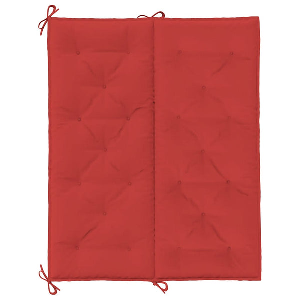 Gartenbank-Auflage Rot 120x(50+50)x7 cm Oxford-Gewebe