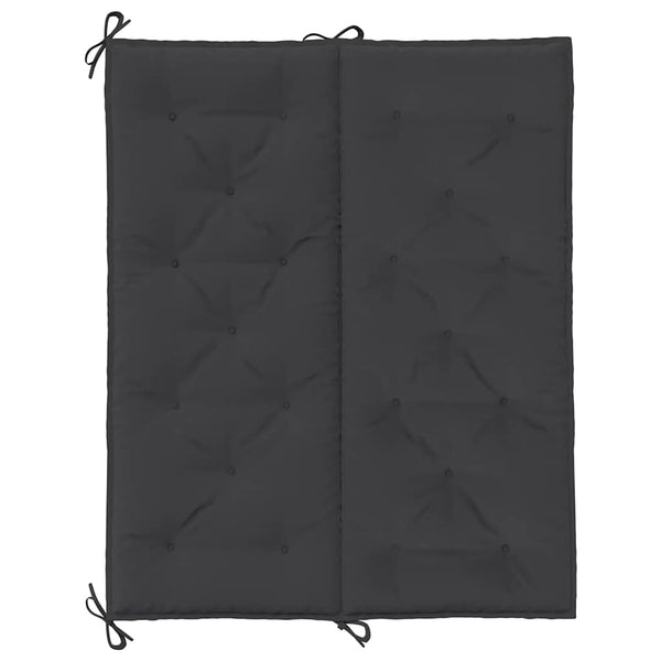 Gartenbank-Auflage Schwarz 120x(50+50)x7 cm Oxford-Gewebe
