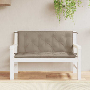 Gartenbank-Auflage Taupe 120x(50+50)x7 cm Oxford-Gewebe