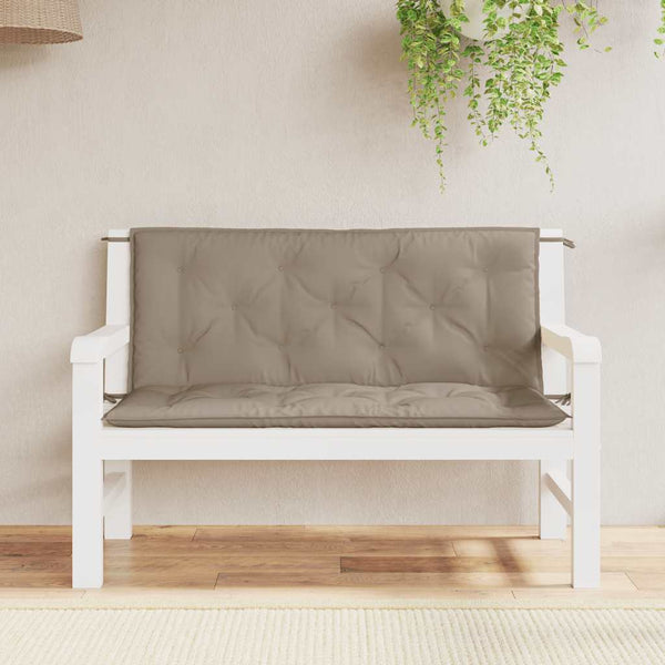 Gartenbank-Auflage Taupe 120x(50+50)x7 cm Oxford-Gewebe