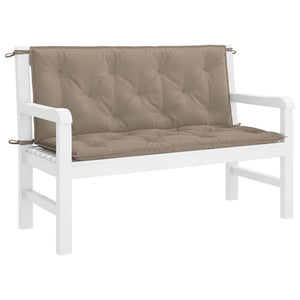 Gartenbank-Auflage Taupe 120x(50+50)x7 cm Oxford-Gewebe