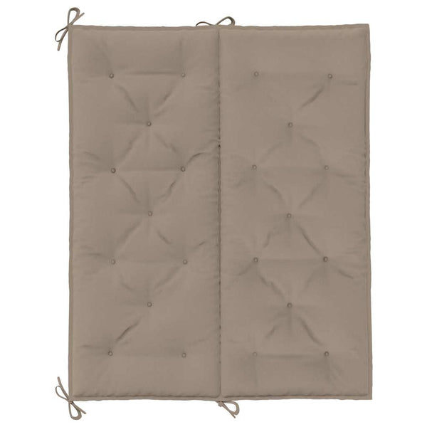 Gartenbank-Auflage Taupe 120x(50+50)x7 cm Oxford-Gewebe