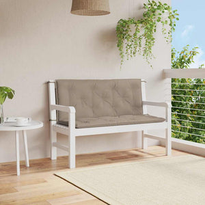 Gartenbank-Auflage Taupe 120x(50+50)x7 cm Oxford-Gewebe