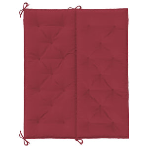 Gartenbank-Auflage Weinrot 120x(50+50)x7 cm Oxford-Gewebe