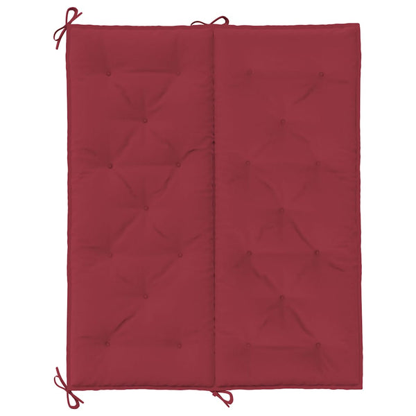 Gartenbank-Auflage Weinrot 120x(50+50)x7 cm Oxford-Gewebe