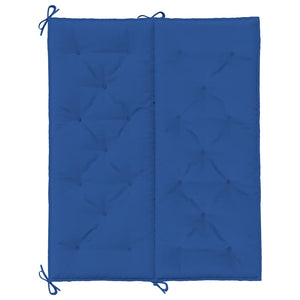 vidaXL Coussin de banc de jardin bleu 120x(50+50)x7 cm tissu Oxford