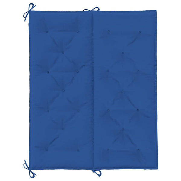 vidaXL Coussin de banc de jardin bleu 120x(50+50)x7 cm tissu Oxford