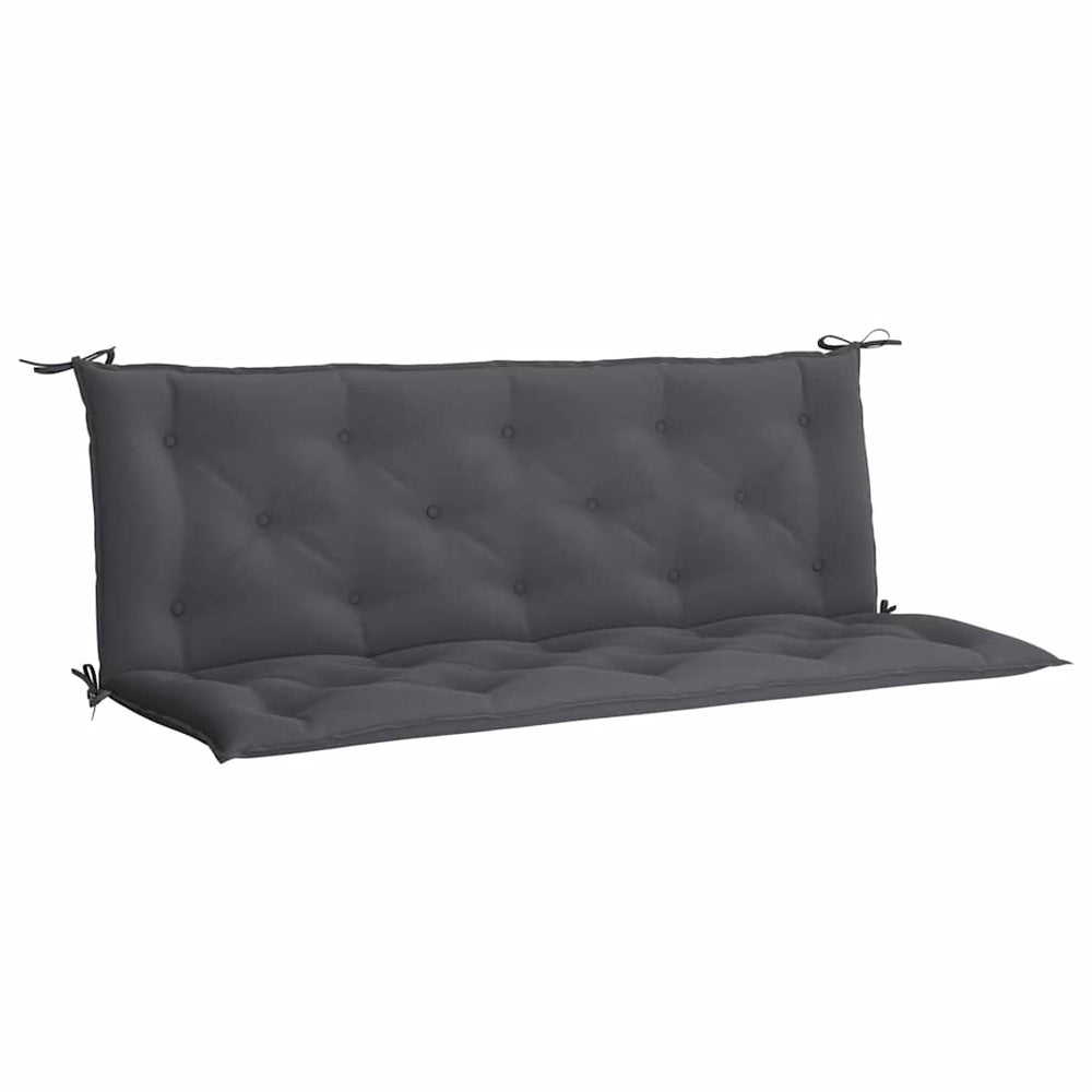vidaXL Coussin de banc de jardin anthracite 150x(50+50)x7 cm tissu Oxford