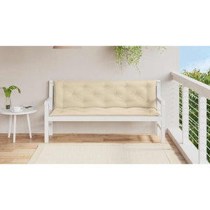 Gartenbank-Auflage Beige 150x(50+50)x7 cm Oxford-Gewebe