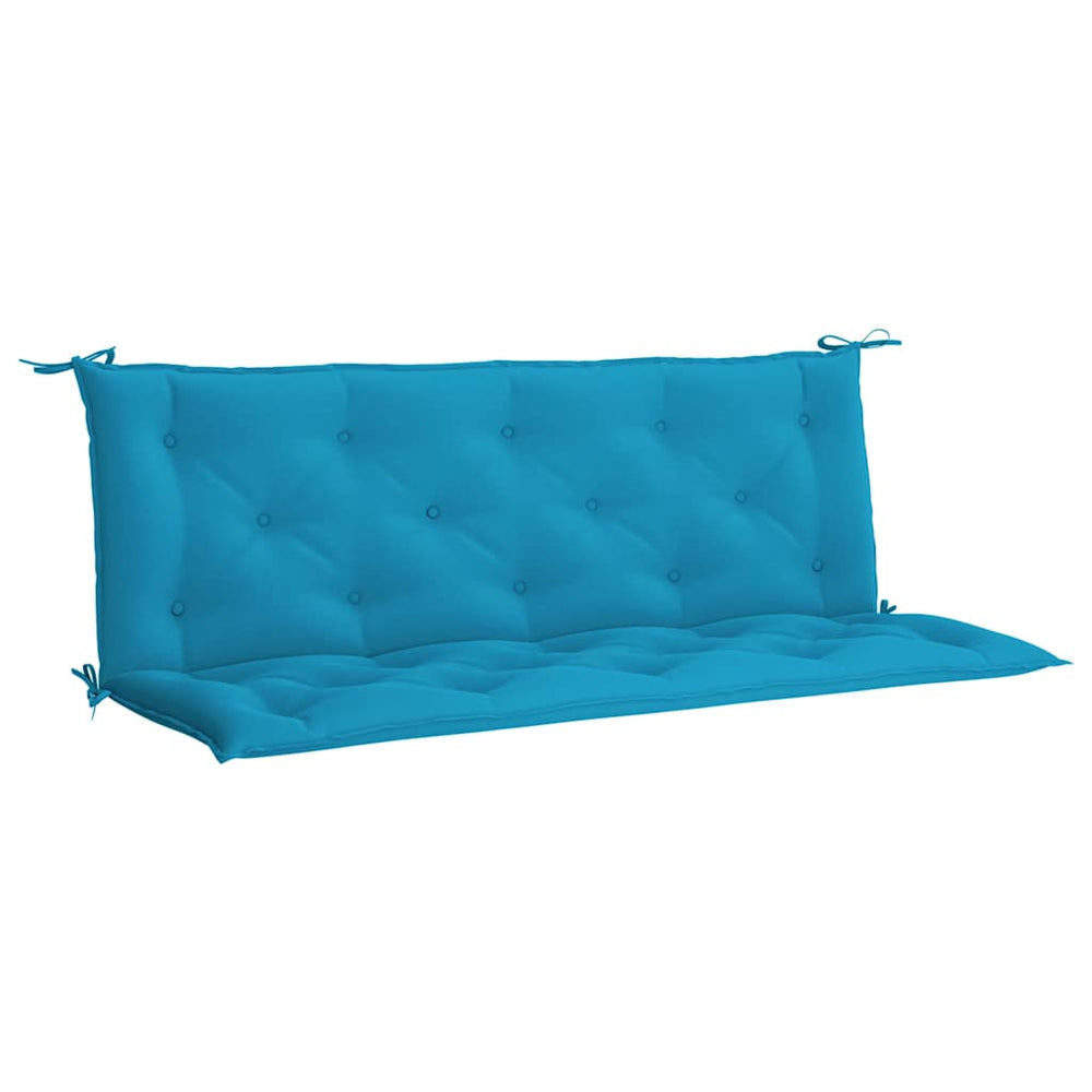 vidaXL Coussin de banc de jardin bleu clair 150x(50+50)x7 cm tissu Oxford