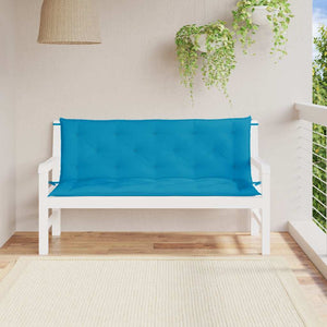 Gartenbank-Auflage Hellblau 150x(50+50)x7 cm Oxford-Gewebe
