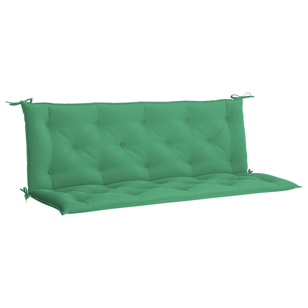 vidaXL Coussin de banc de jardin Vert 150x(50+50)x7 cm Tissu Oxford