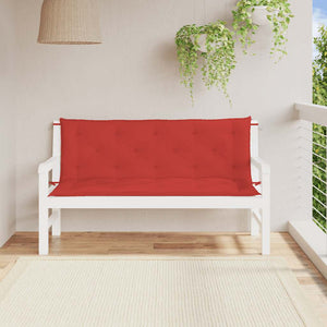 Gartenbank-Auflage Rot 150x(50+50)x7 cm Oxford-Gewebe