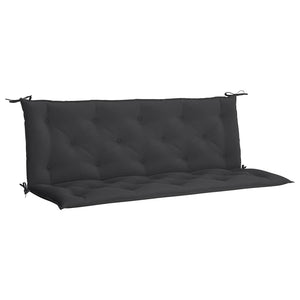 Gartenbank-Auflage Schwarz 150x(50+50)x7 cm Oxford-Gewebe