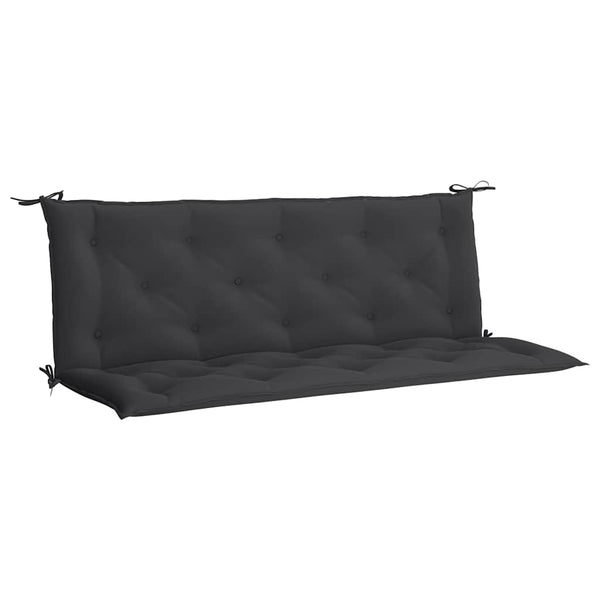 Gartenbank-Auflage Schwarz 150x(50+50)x7 cm Oxford-Gewebe
