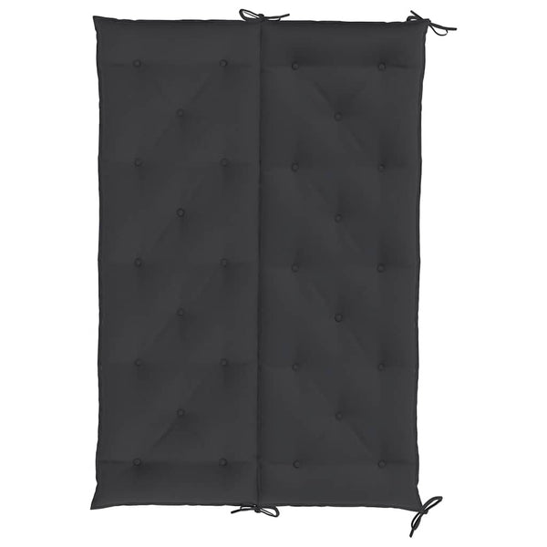 Gartenbank-Auflage Schwarz 150x(50+50)x7 cm Oxford-Gewebe