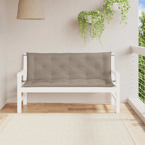Gartenbank-Auflage Taupe 150x(50+50)x7 cm Oxford-Gewebe