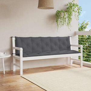 Gartenbank-Auflage Anthrazit 180x(50+50)x7 cm Oxford-Gewebe