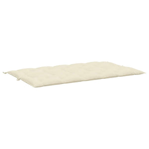 Gartenbank-Auflage Cremeweiß 180x(50+50)x7 cm Oxford-Gewebe