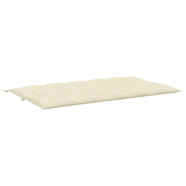 Gartenbank-Auflage Cremeweiß 180x(50+50)x7 cm Oxford-Gewebe