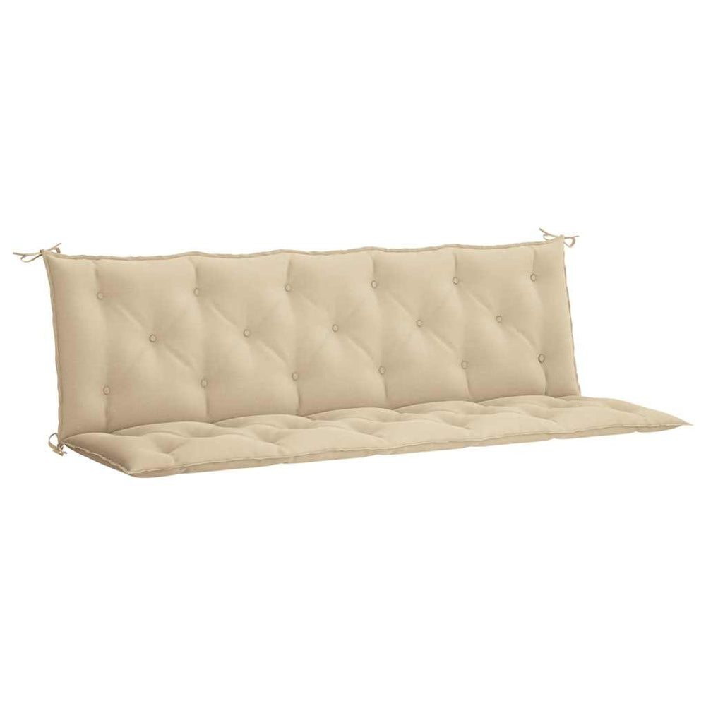 vidaXL Coussin de banc de jardin beige 180x(50+50)x7 cm en tissu Oxford