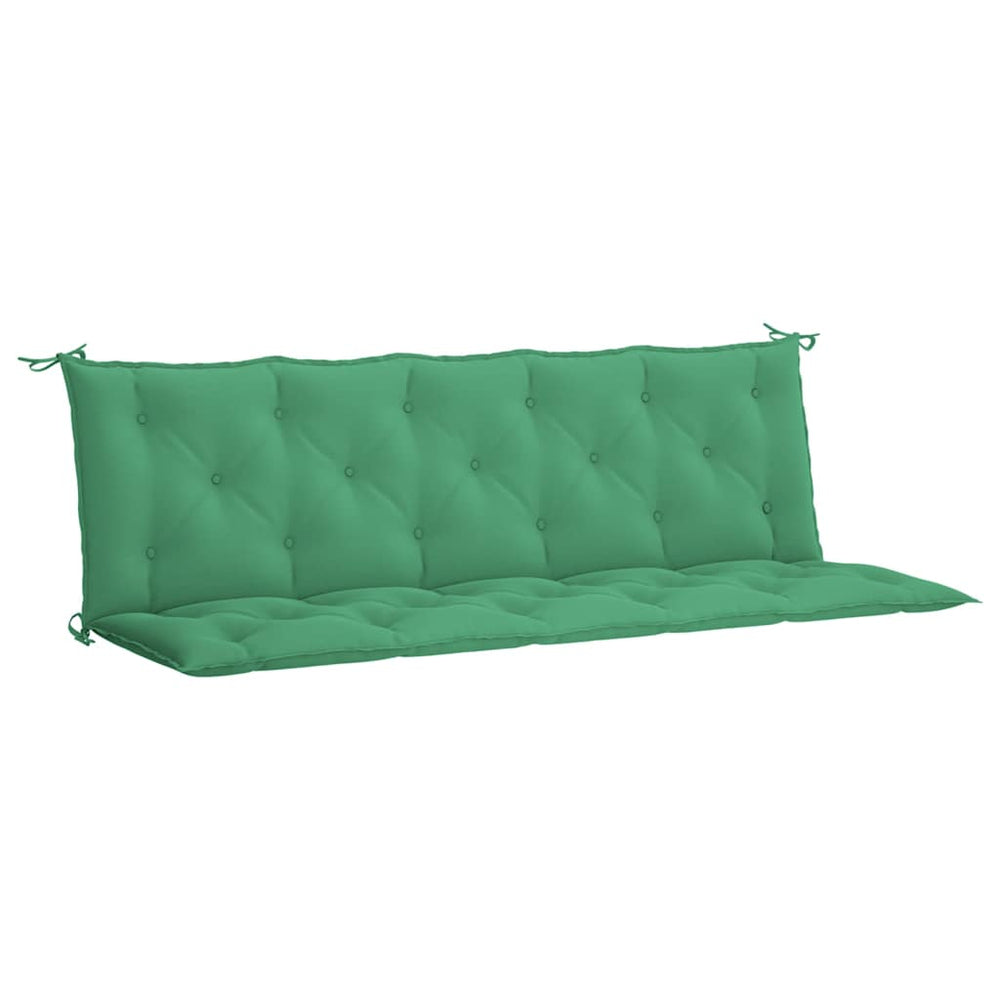 vidaXL Coussin de banc de jardin vert 180x(50+50)x7 cm tissu Oxford