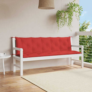 Gartenbank-Auflage Rot 180x(50+50)x7 cm Oxford-Gewebe
