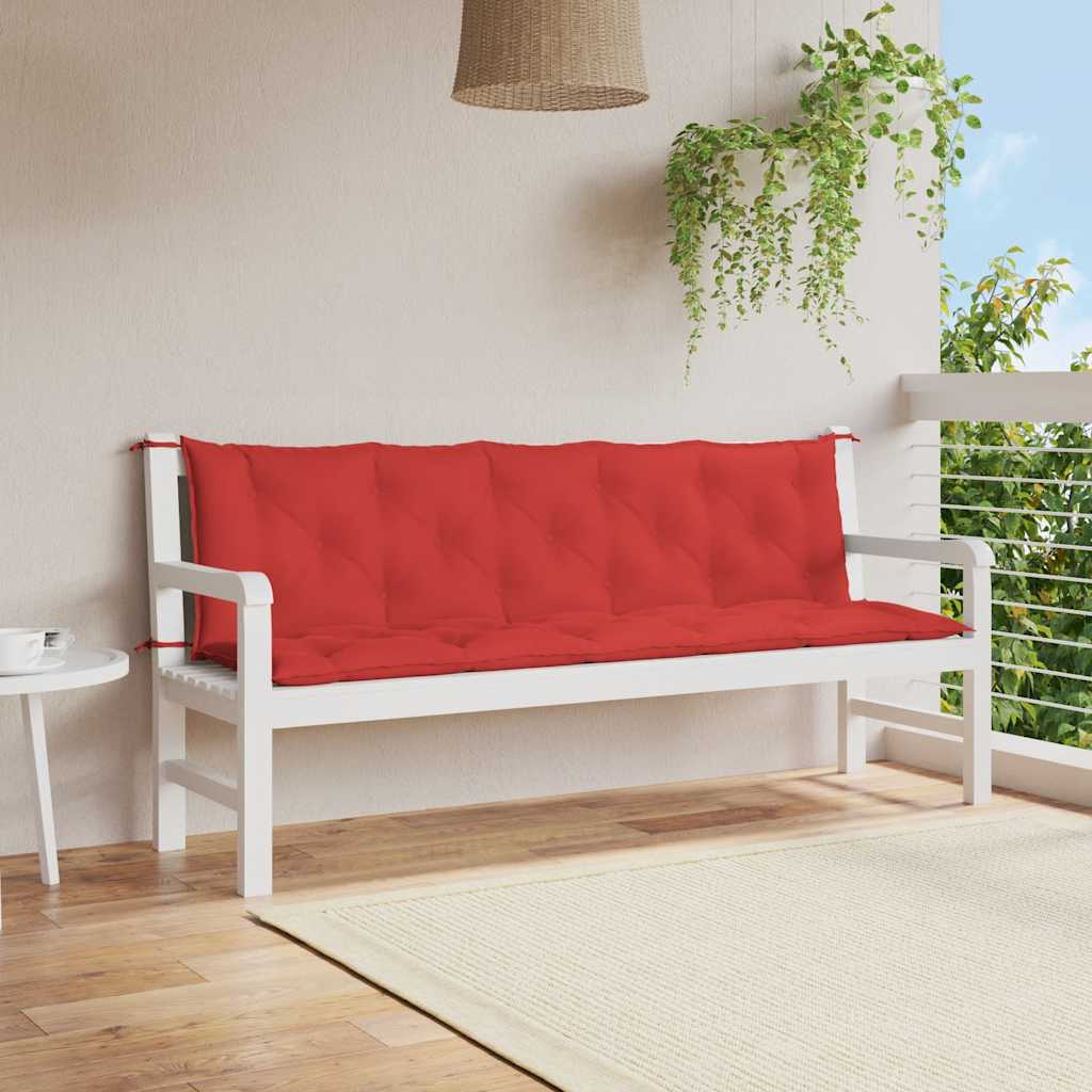 Gartenbank-Auflage Rot 180x(50+50)x7 cm Oxford-Gewebe