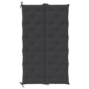 Gartenbank-Auflage Schwarz 180x(50+50)x7 cm Oxford-Gewebe