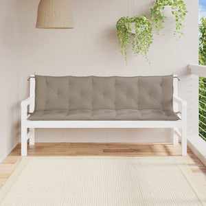 Gartenbank-Auflage Taupe 180x(50+50)x7 cm Oxford-Gewebe