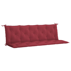 vidaXL Coussin de banc de jardin bordeaux 180x(50+50)x7 cm tissu Oxford