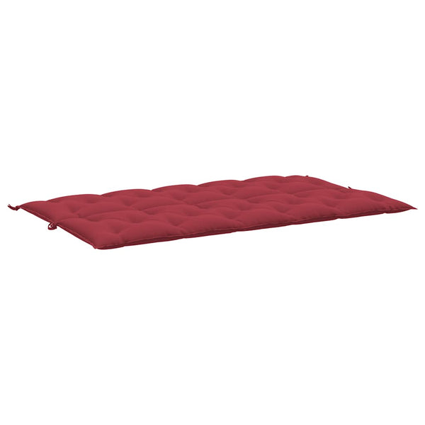 vidaXL Coussin de banc de jardin bordeaux 180x(50+50)x7 cm tissu Oxford