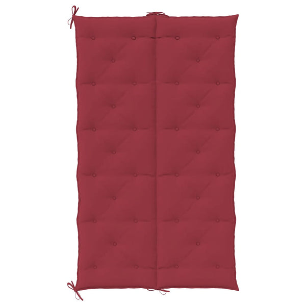 vidaXL Coussin de banc de jardin bordeaux 180x(50+50)x7 cm tissu Oxford