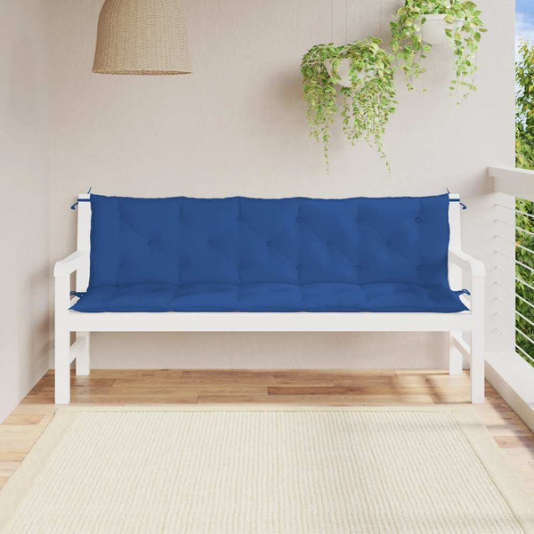 Gartenbank-Auflage Blau 180x(50+50)x7 cm Oxford-Gewebe