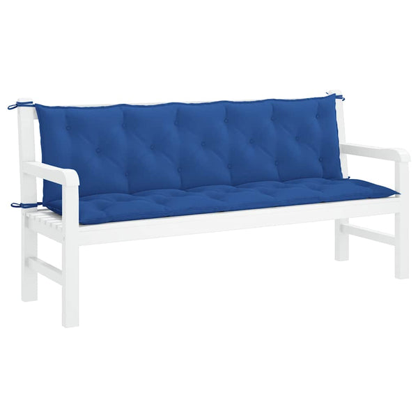 Gartenbank-Auflage Blau 180x(50+50)x7 cm Oxford-Gewebe