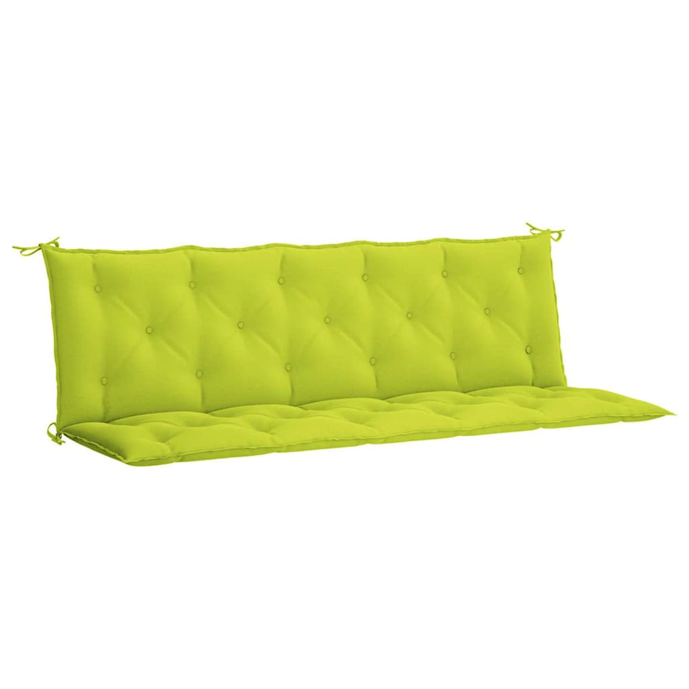 vidaXL Coussin de banc de jardin vert clair 180x(50+50)x7 cm en tissu Oxford